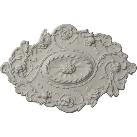 Ekena Millwork Strasbourg Ceiling Medallion, Hand-Painted Pot of Cream, 30 1/2"W x 20"H x 1 1/2"P CM30SGPCF